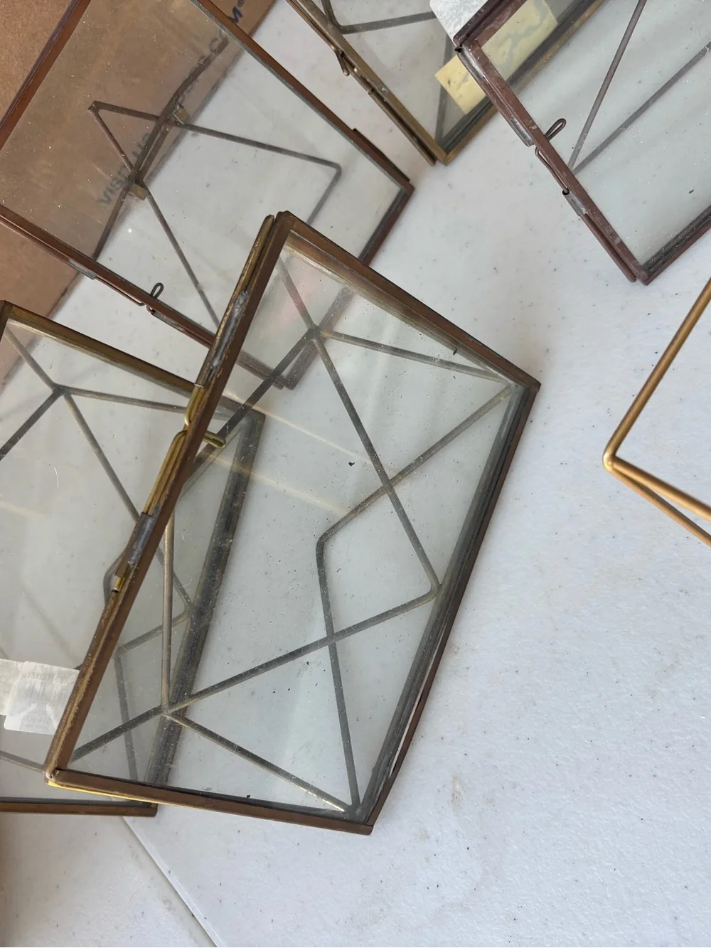7 World Market Antique Brass frames